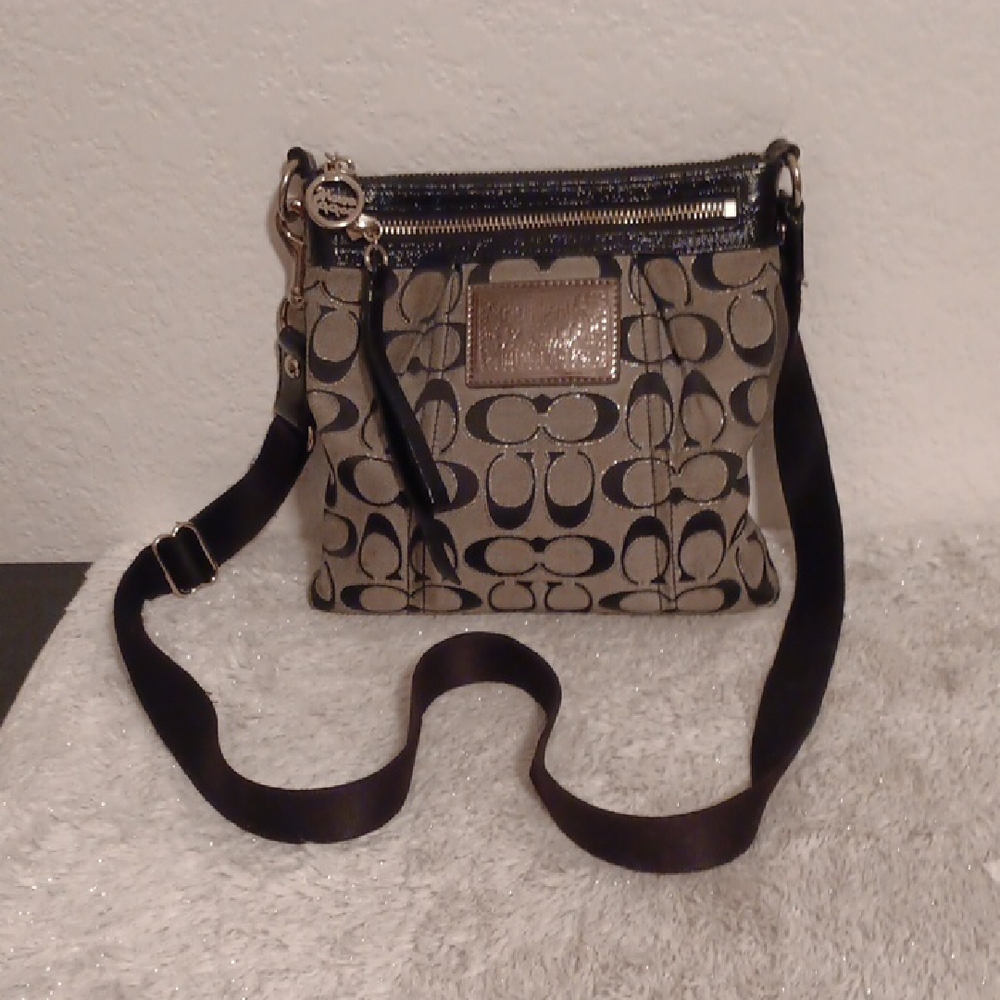 Coach Preloved Crossbody Bag - Black and Gray